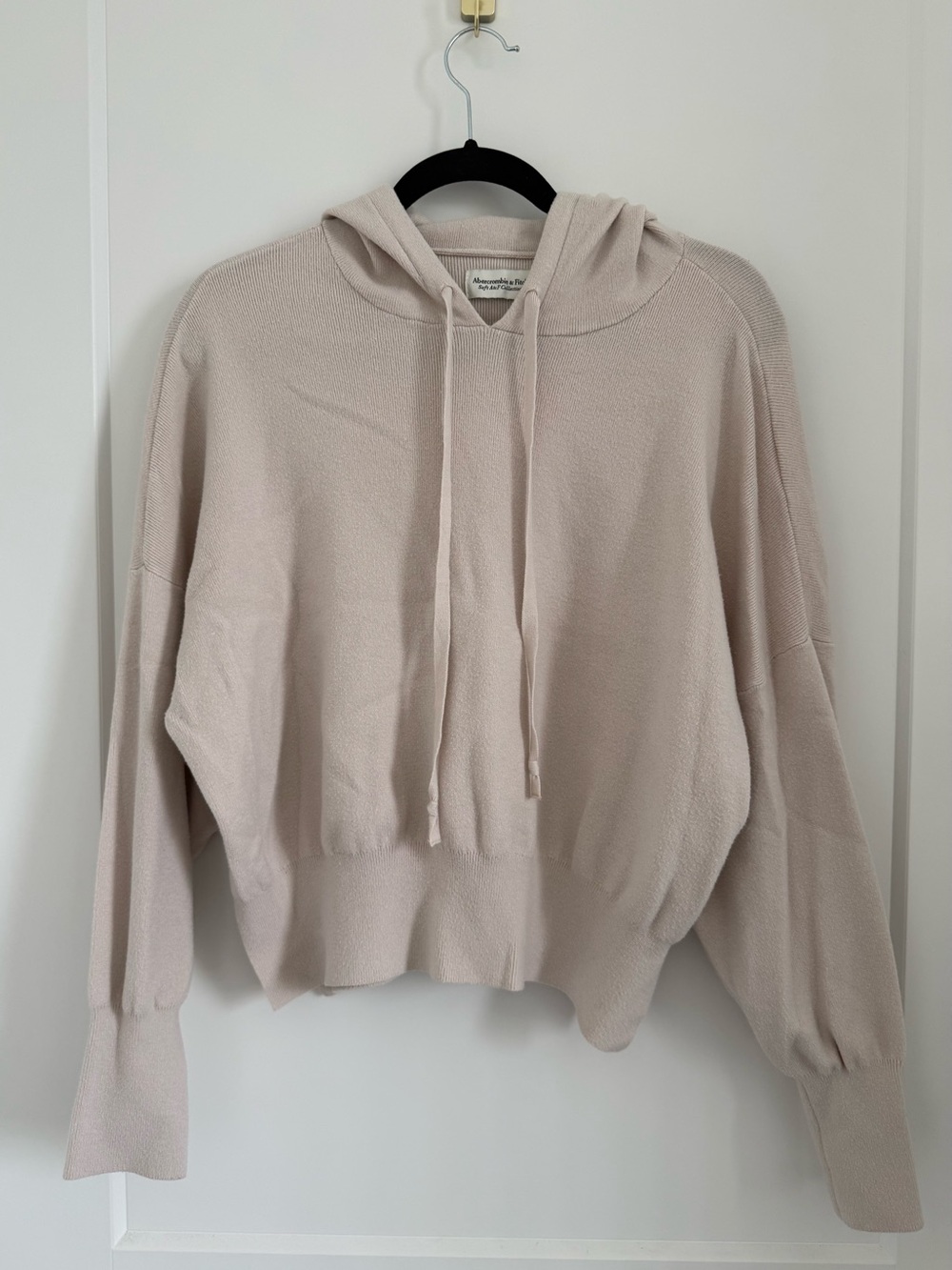 Abercrombie & Fitch Soft A&F Cropped Knit Hoodie (Size M)